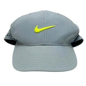 Nike Golf Flex Fit Hat Adult M/L Grey Blue Green Cap + RZN Vapor Sports Logo GUC